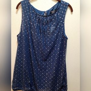 Ny & Company Blue and silver top